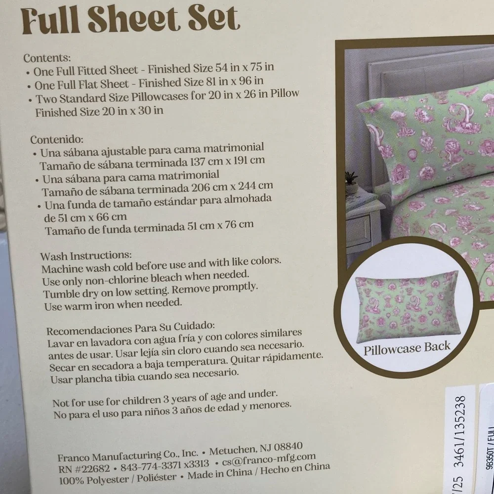Wicked For Good Katie Kime Artwork Full Sheet Set Green Pink Character Artwork